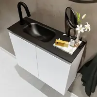 Mondiaz TURE 60cm toiletmeubel talc. EDEN wastafel urban links 1 kraangat