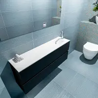Mondiaz ada 120 cm toiletmeubel urban. Lex wastafel talc rechts 1 kraangat