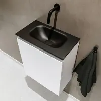 Mondiaz TURE 40cm toiletmeubel talc. EDEN wastafel urban midden geen kraangat