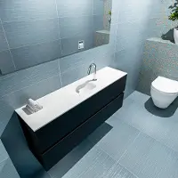 Mondiaz ADA 120cm toiletmeubel urban. LEX wastafel talc midden 1 kraangat
