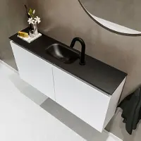 Mondiaz ture 100 cm toiletmeubel talc. Eden wastafel urban midden 1 kraangat