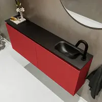 Mondiaz ture 120 cm toiletmeubel fire. Eden wastafel urban rechts 1 kraangat