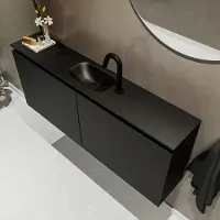 Mondiaz TURE 120cm toiletmeubel urban. EDEN wastafel urban midden 1 kraangat