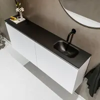 Mondiaz ture 120 cm toiletmeubel talc. Eden wastafel urban rechts geen kraangat