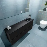 Mondiaz ada 120 cm toiletmeubel urban. Lex wastafel urban rechts 1 kraangat