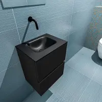 Mondiaz ADA 40cm toiletmeubel urban. LEX wastafel urban midden zonder kraangat