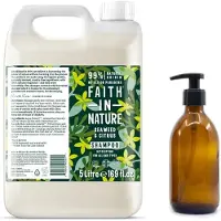 Faith In Nature - Shampoo Seaweed & Citrus Refill 5 Liter - nu met GRATIS glaze refill fles 500ml