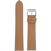 Junghans Max Bill - Quartz - Automaat - Chronoscope - beige - lederen horlogeband - kalfsleer - horlogebandjes heren - 20 mm
