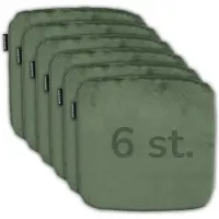Madison - Zitkussen - Hartman Sophie - Universeel - Velvet Green - 6-stuks - 40x40cm - Groen - Tuinkussen