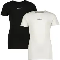 Raizzed T-shirt Nora - zwart/wit (set van 2) Jongens Stretchkatoen Ronde hals - maat 170/176