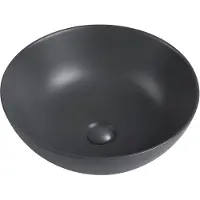 Guido Gusto Waskom Luisa 41x41x15cm mat antraciet inclusief afvoerplug