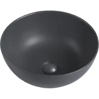 Guido Gusto Waskom Verla 35x35x15cm mat antraciet inclusief afvoerplug