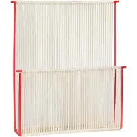 Hubsch String Wand Tijdschriftenhouder Rood/Wit