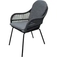 AVH-Collectie Florence dining tuinstoel zwart rope