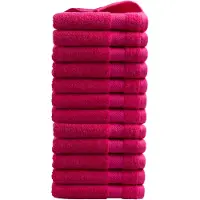 DoubleDry Handdoeken set 50 x 100 cm 12 stuks 100% zacht katoen 500 g/m2 -