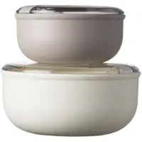 Omada Lunchbox Pull Box Rond Grijs (2-Delig)