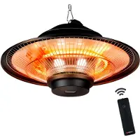 Alpina Heater Terrasverwarmer - Infrarood Verwarming - IP44 Spatwaterdicht - 1500W - Zwart