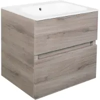 Best design Splash badkamermeubel 60cm met kraangat eiken grijs