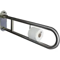 Praxis Loggere Opklapbare Toiletbeugel 900mm Lang Hoogglans Rvs