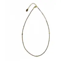 CO88 Collection 8CN-26344 Kralenketting met Miyuki Kralen - Brons- en Goudkleurig - 40+5cm - Goudkleurig Slot