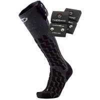 Therm-ic Heat Fusion Uni Heated Ski Socks + S-pack 1200 Batteries Verwarmde Sokken