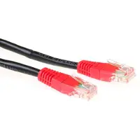 ACT IB6101 CAT5E U/UTP Patchkabel Cross | RJ45 Connectoren | Zwart | 1 meter