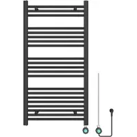 Guido Gusto Elektrische designradiator Sofia 115x60cm mat zwart 500W