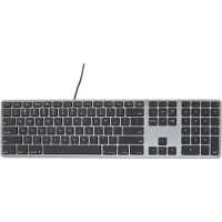 Matias Bedraad RGB Toetsenbord US QWERTY space grey - FK318LB