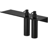Geesa leev planchet 40 cm met zeepdispenser multi 200ml, zwart
