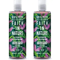 Faith In Nature - Shampoo Lavender & Geranium - 2 Pak