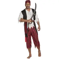 Boland Verkleedpak Piraat Jack Heren Zwart Maat M/L