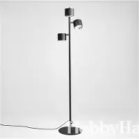 Aldex Vloerlamp 1047 , zwart, Woon-/ Eetkamer, metaal, Modern, vloerlamp