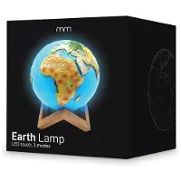 Mikamax Wereldbol Lamp - Ø 15cm - Touch Control - Handgeschilderd