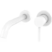 Best design White inbouw wastafelkraan 20cm wit mat