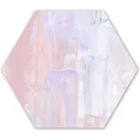 MuchoWow Hexagon wanddecoratie - Kunststof Wanddecoratie - Hexagon Schilderij - Verf - Pastel - Design - 75x65 cm