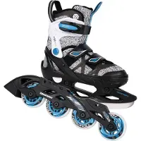 Tempish – Enbo Duo – IJshockeyschaatsen – Schaatsen Kinderen – Zwart – Verstelbare Pasvorm & Comfortvoering – Maat EU 33-36