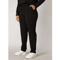 Base Level Curvy slim fit sweatpants Yoanna zwart female | Maat: 50