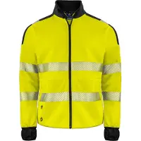 Projob 6109 Signalisatiesweater Met Lange Ritssluiting En Iso 20471 Klasse 3 Heren Geel/Zwart maat XXL heren