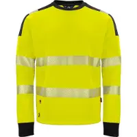 Projob 6108 Signalisatiesweater Ronde Hals En Iso 20471 Klasse 3 Heren Geel/Zwart maat 4XL heren