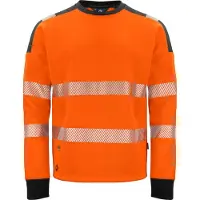 Projob 6108 Signalisatiesweater Ronde Hals En Iso 20471 Klasse 3 Heren Oranje/Zwart maat 4XL heren