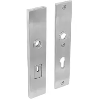 Intersteel Veiligheidsschilden SKG3 rechthoekig doorgaand PC72mm kerntrekbeveiliging - RVS