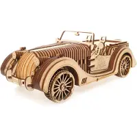 Ugears Roadster Wooden Mechanical Model Construction Game Goud Kinderen