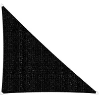 Brandplaza Schaduwdoek Sunfighters driehoek | Brandplaza kunststof zwart 300x300 cm zonneschermen | NADUVI