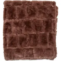 Wicotex Plaid-dekens- jacquard Cube taupe 150x200cm polyester