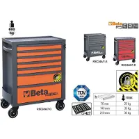 Beta RSC24A/7-O Gereedschapswagen met 7 laden | met anti-omval beveiliging - 024004171 024004171