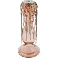 Ptmd collection PTMD Aya Kandelaar - H25 x Ø11 cm - Glas - Roze