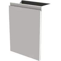 Linie Lado zwevend toiletmeubelkast 40 x 21 cm mat wit