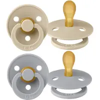 BIBS Colour Fopspenen - 2-pack - Maat 1 - Symmetrisch - Vanilla/ - - 0-6 mnd - Fopspenen