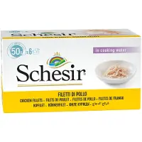 Schesir 8x Kattenvoer Kipfilet - Rijst 6 x 50 gr