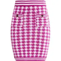 Faina Rok 'Koosh' fuchsia / zwart / wit